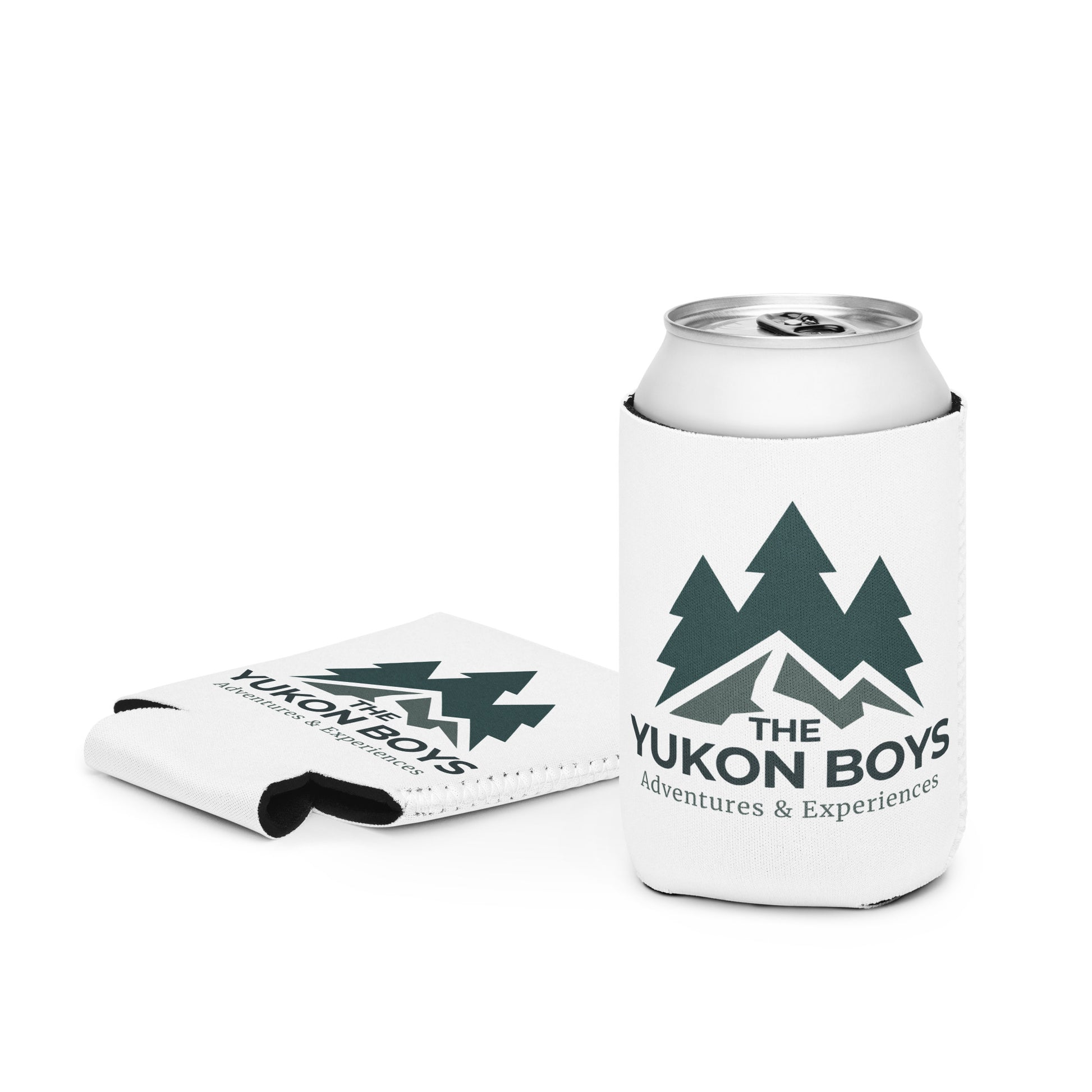 The Yukon Boys Can Cooler - White Regular 12 Oz size, front view