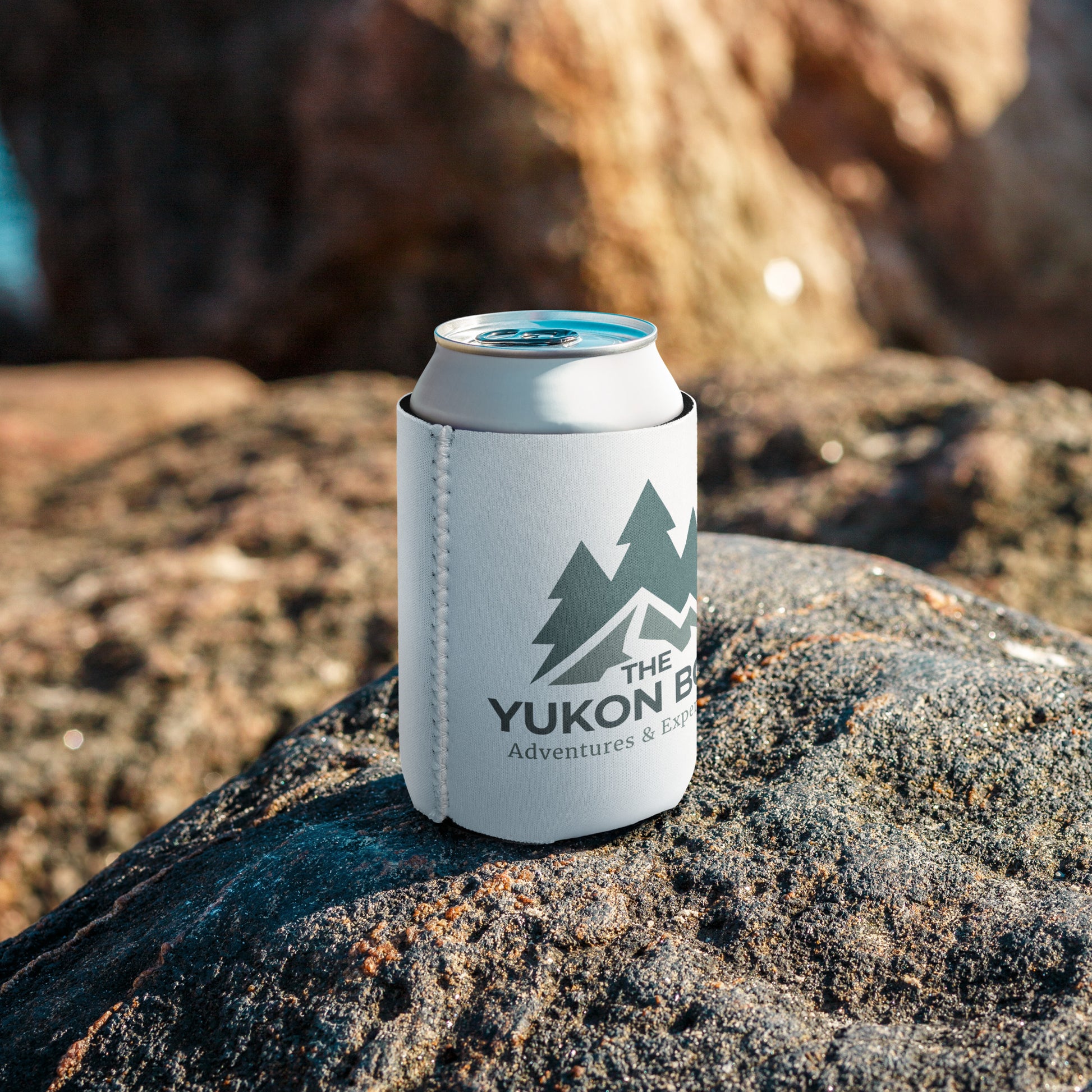 The Yukon Boys Can Cooler - White Regular 12 Oz size, front view 2