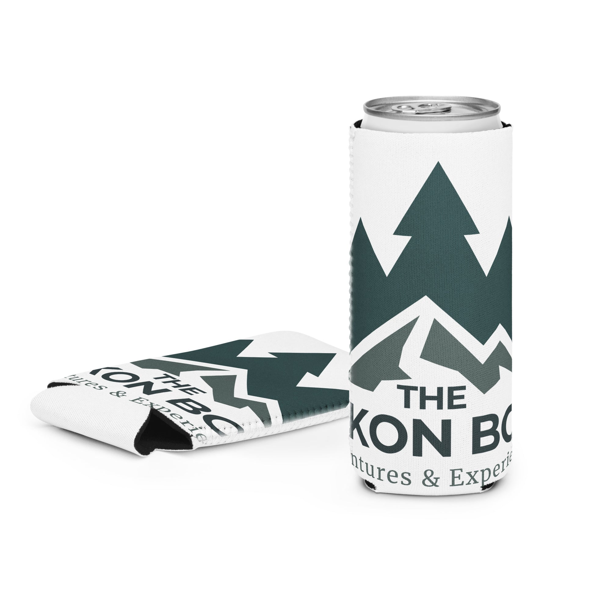 The Yukon Boys Can Cooler - White Slim 12 Oz size, front view 2