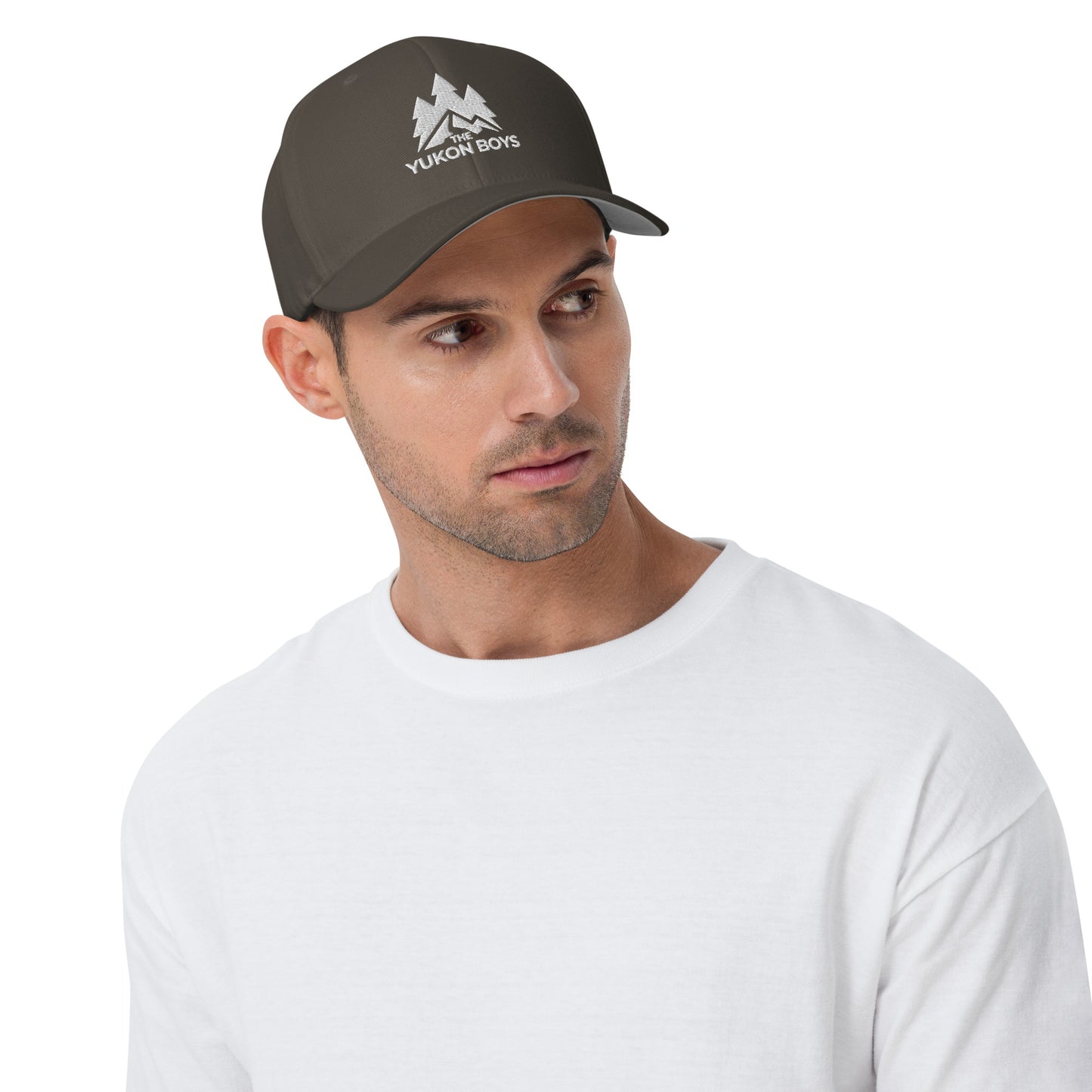 The Yukon Boys Ball Cap in Dark Grey, front view