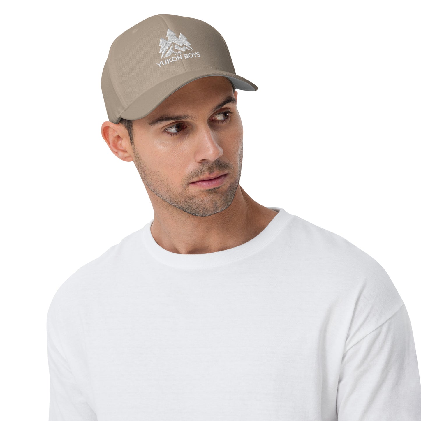 The Yukon Boys Ball Cap in Khaki, front view