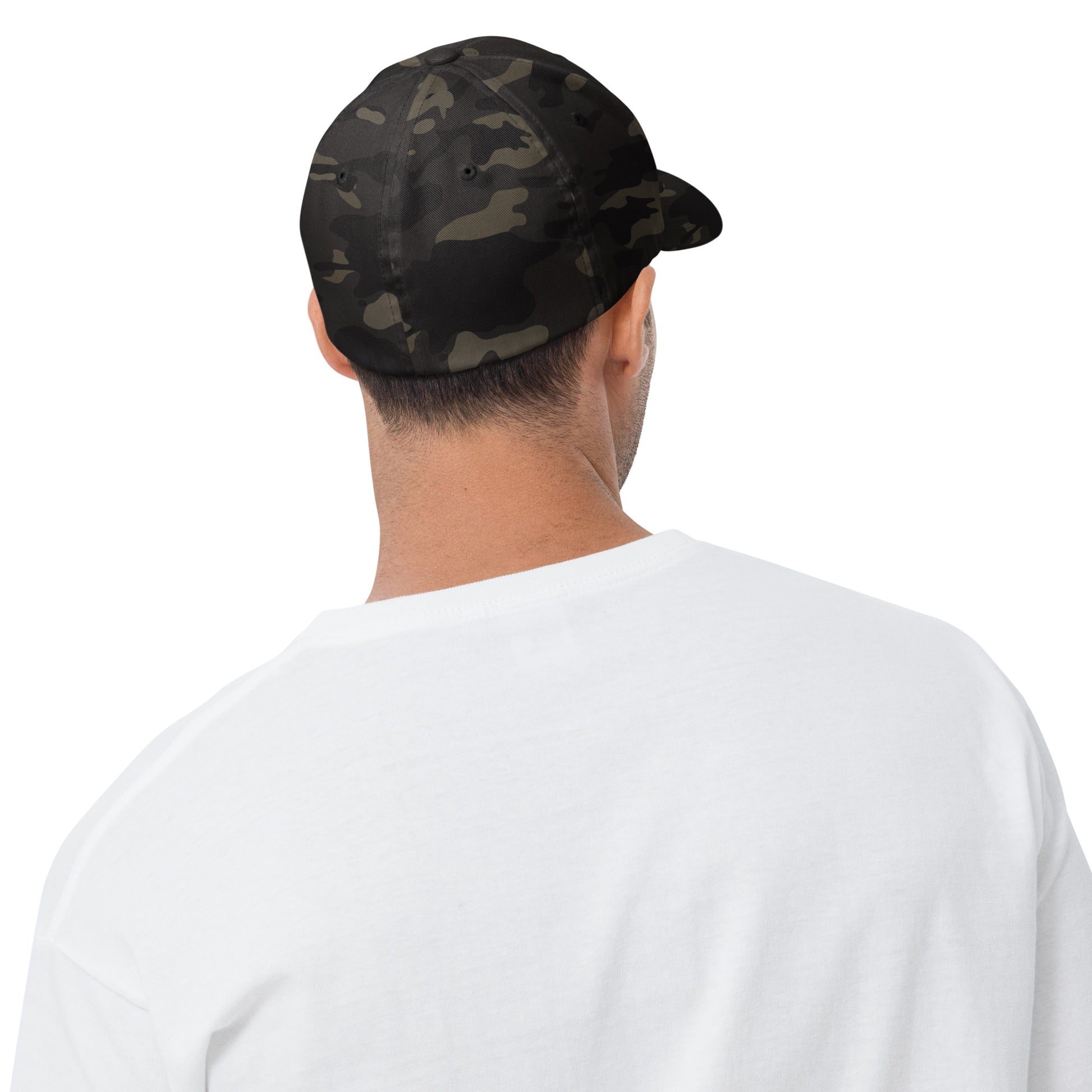 The Yukon Boys Ball Cap in Multicam Black, back view