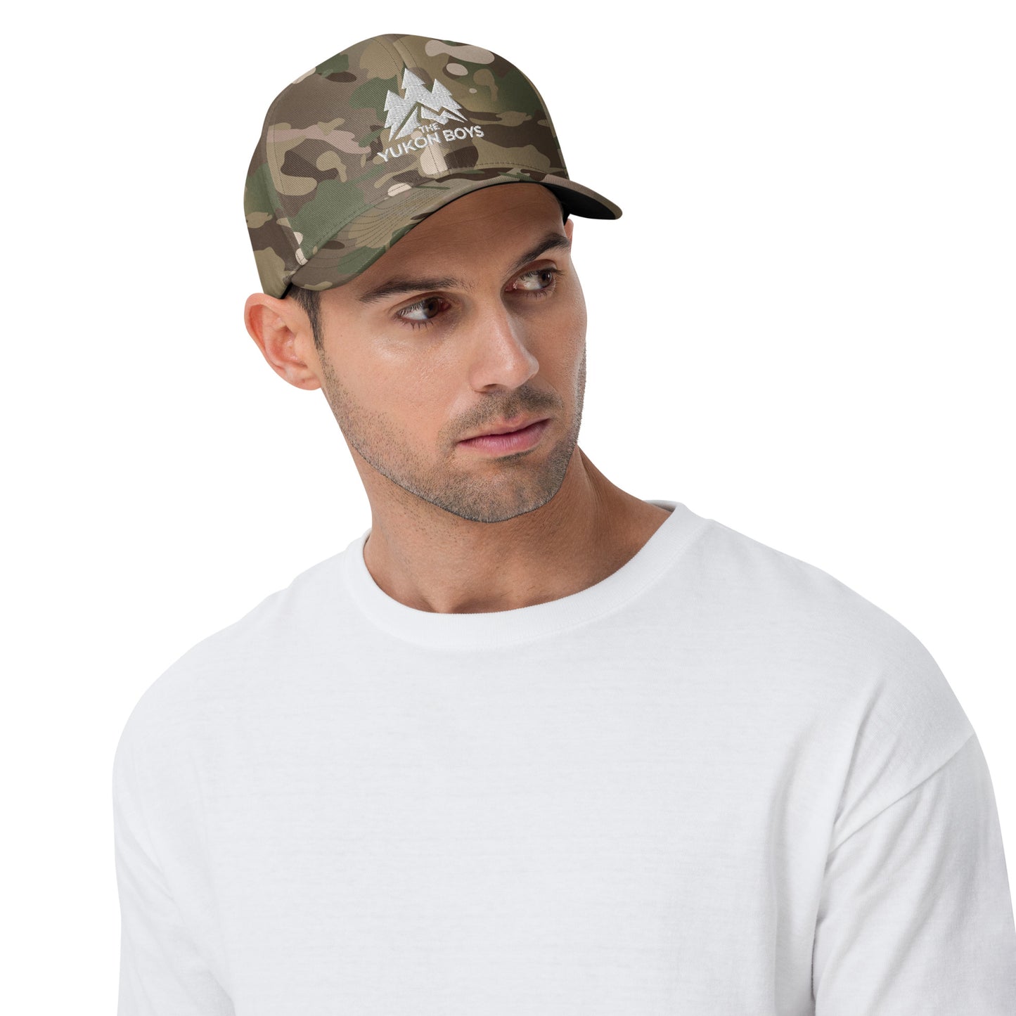 The Yukon Boys Ball Cap in Multicam Green, front view