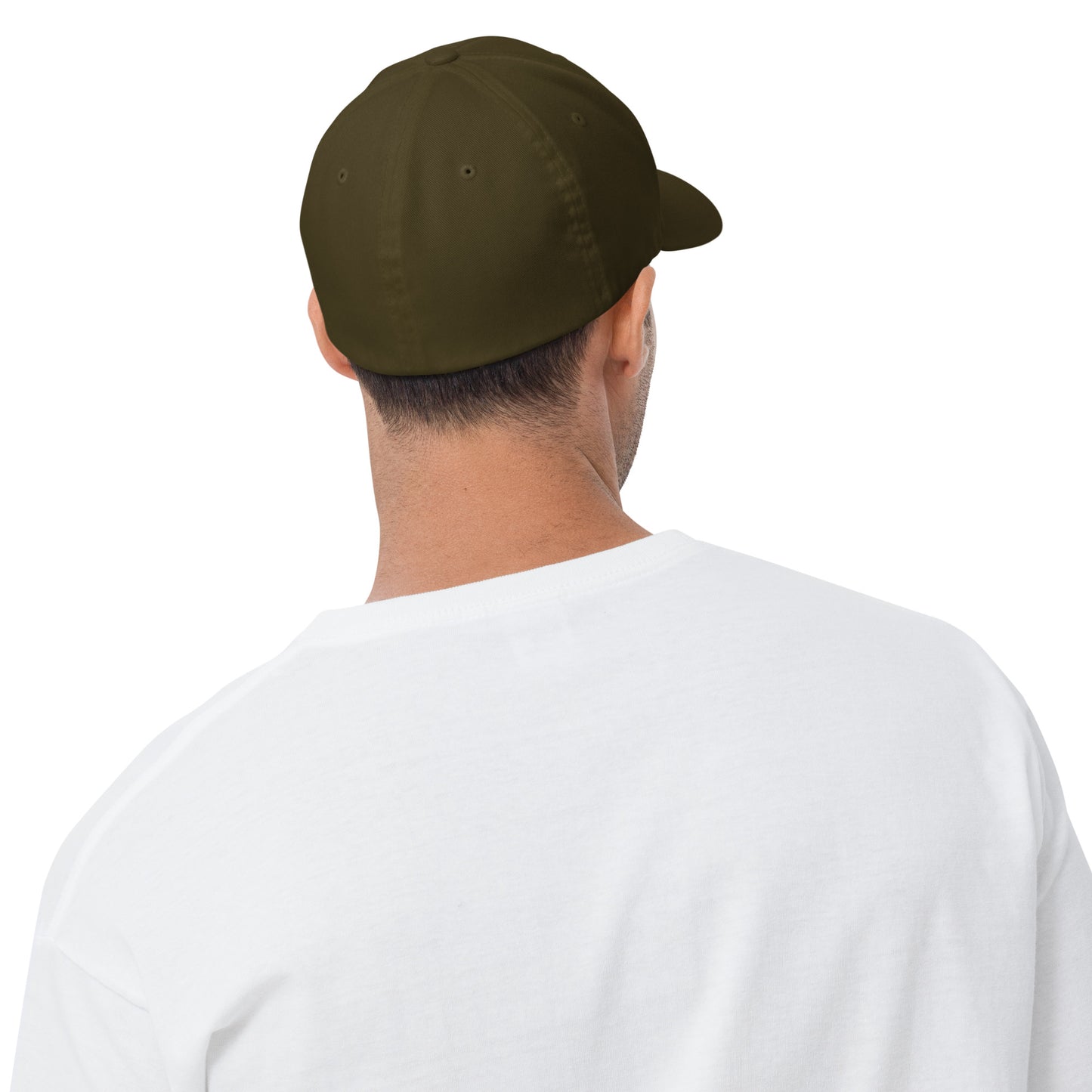 The Yukon Boys Ball Cap in Olive, back view