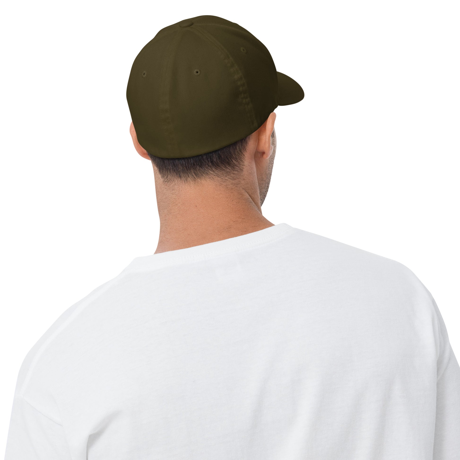 The Yukon Boys Ball Cap in Olive, back view
