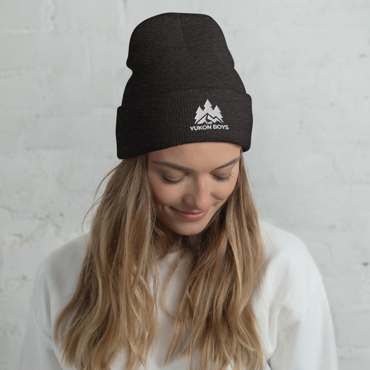 The Yukon Boys Toque in Dark Grey, front view 2