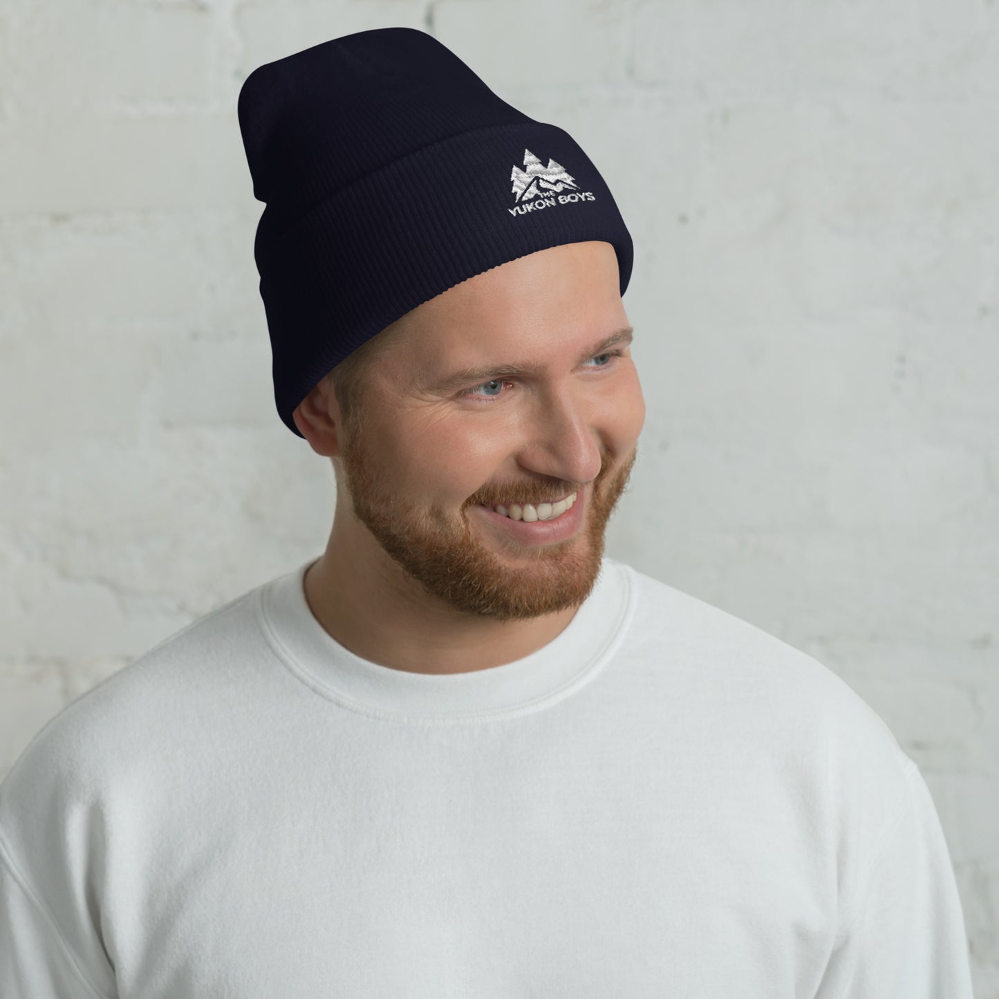 The Yukon Boys Toque in Navy, front view