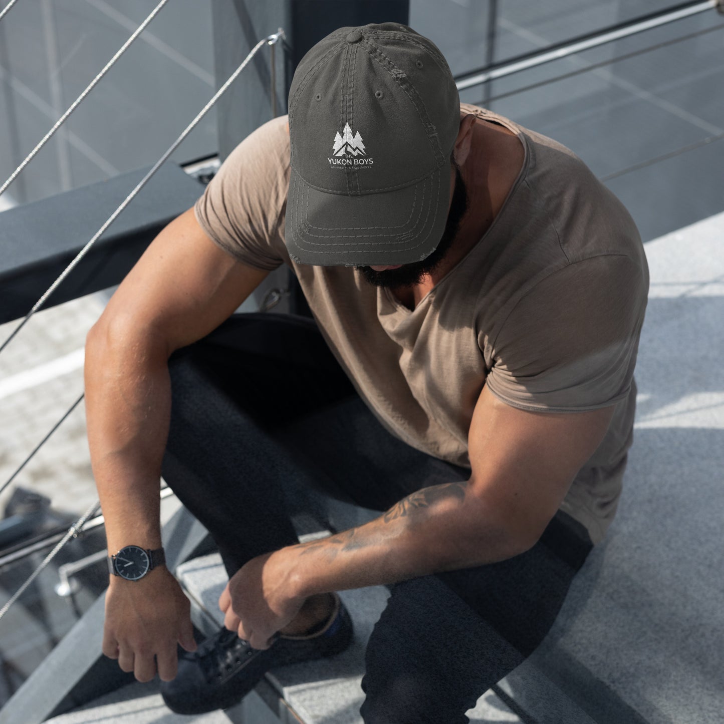Charcoal Grey Yukon Boys Dad Hat, front view