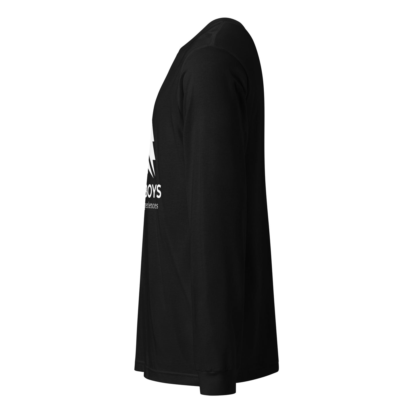 Black Yukon Boys Long Sleeve Tee, side view