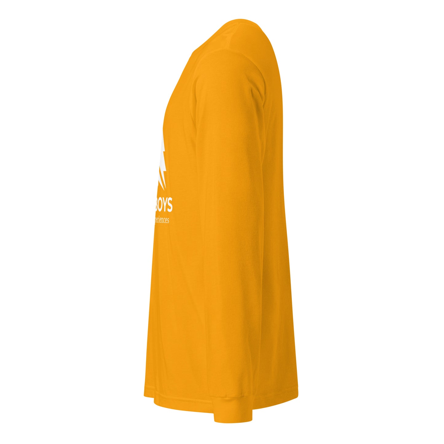 Gold Yukon Boys Long Sleeve Tee, side view
