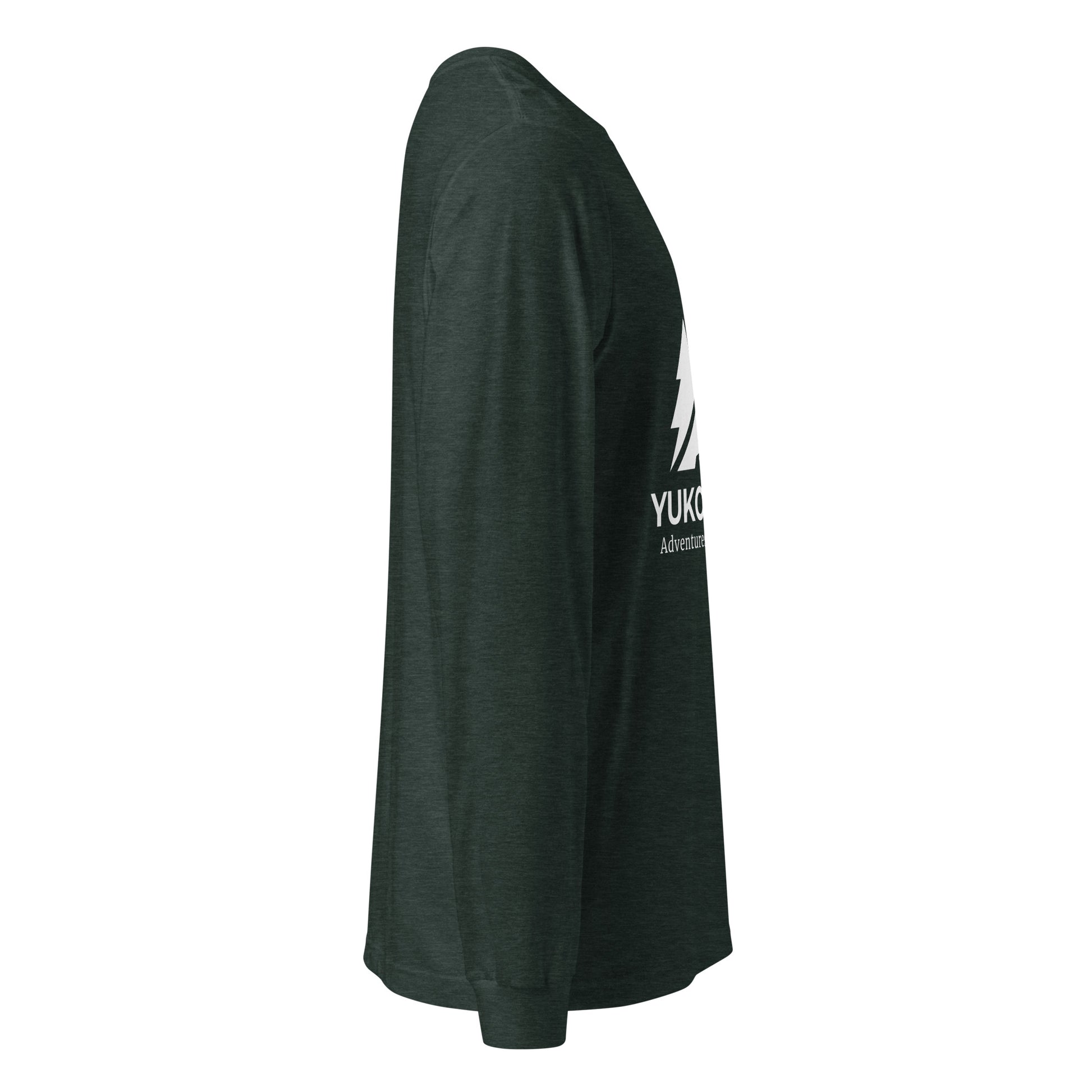 Heather Forest Yukon Boys Long Sleeve Tee, right side view