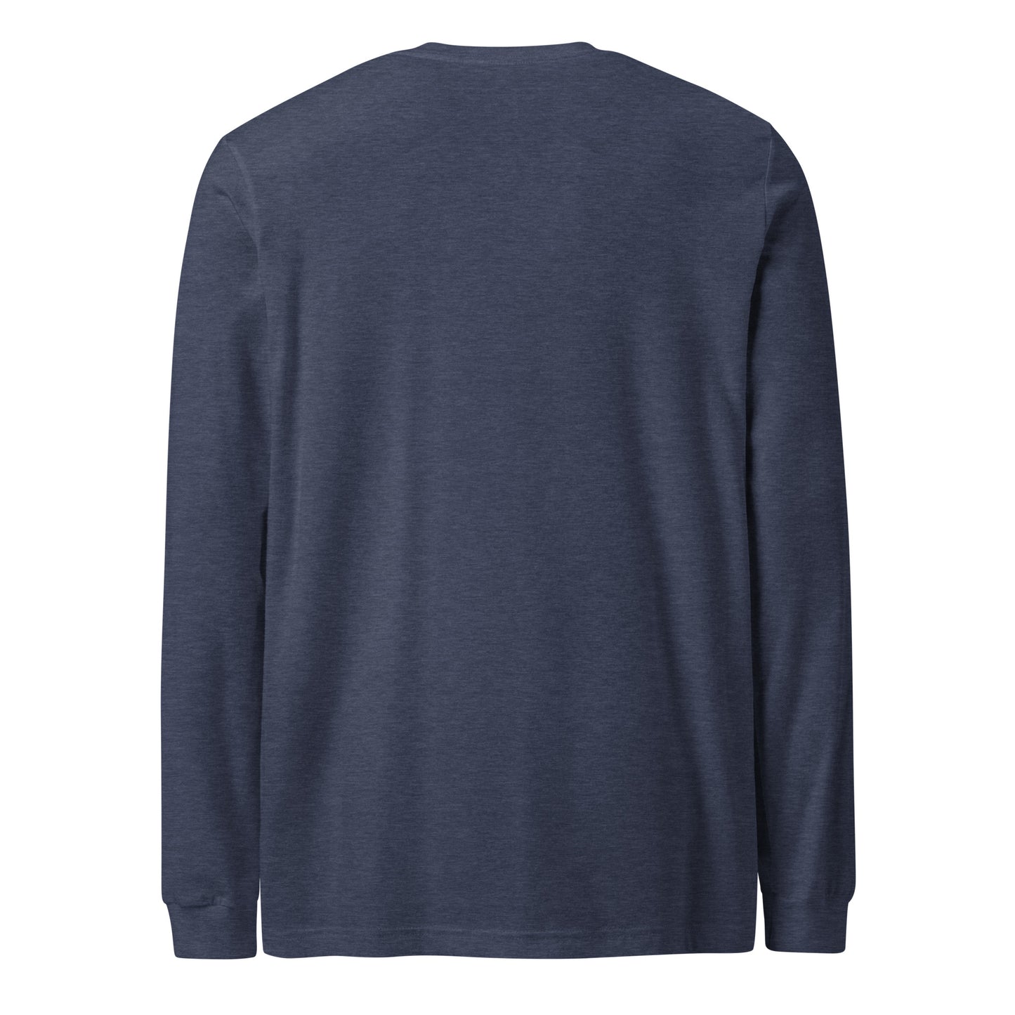 Heather Navy Yukon Boys Long Sleeve Tee, back view