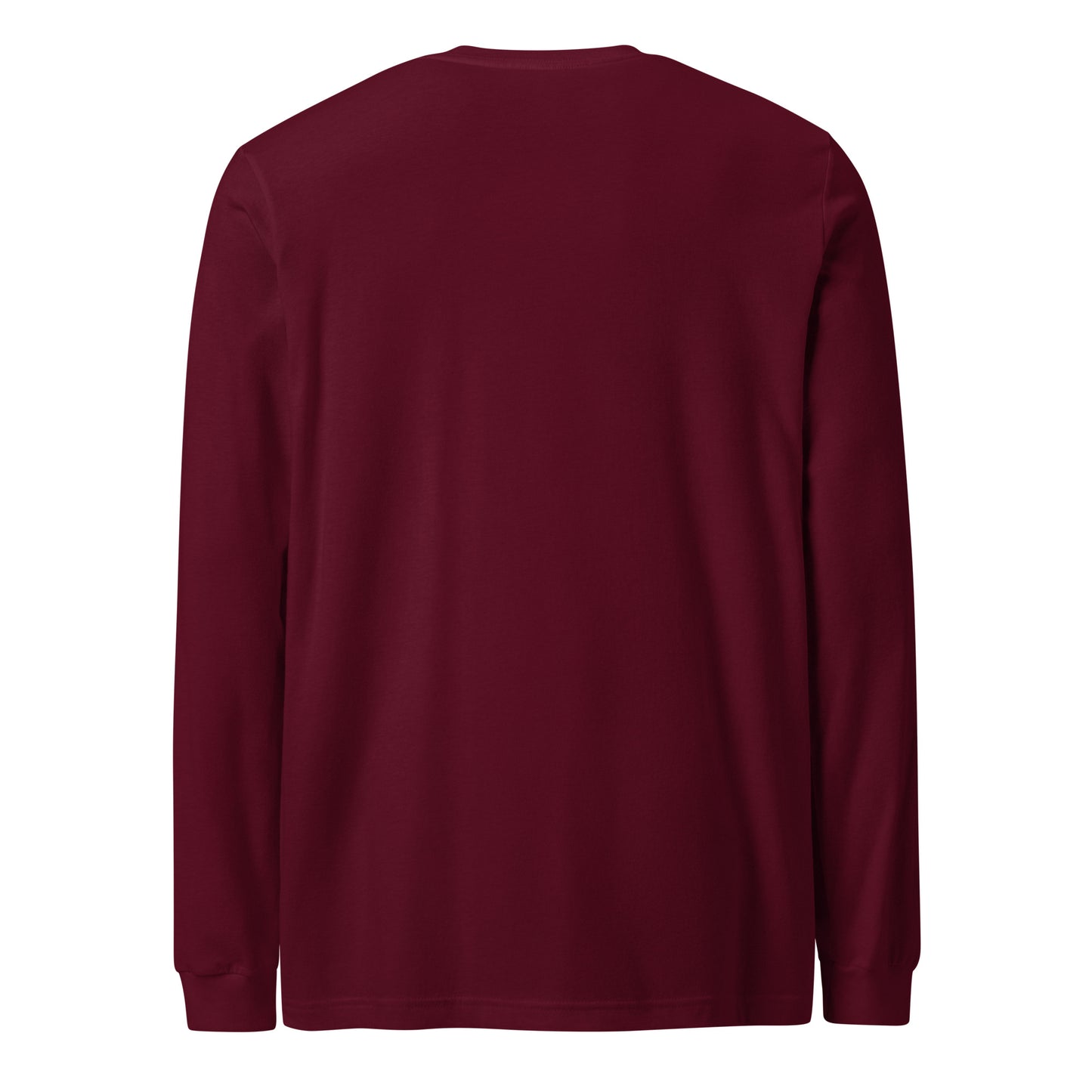 Maroon Yukon Boys Long Sleeve Tee, back view