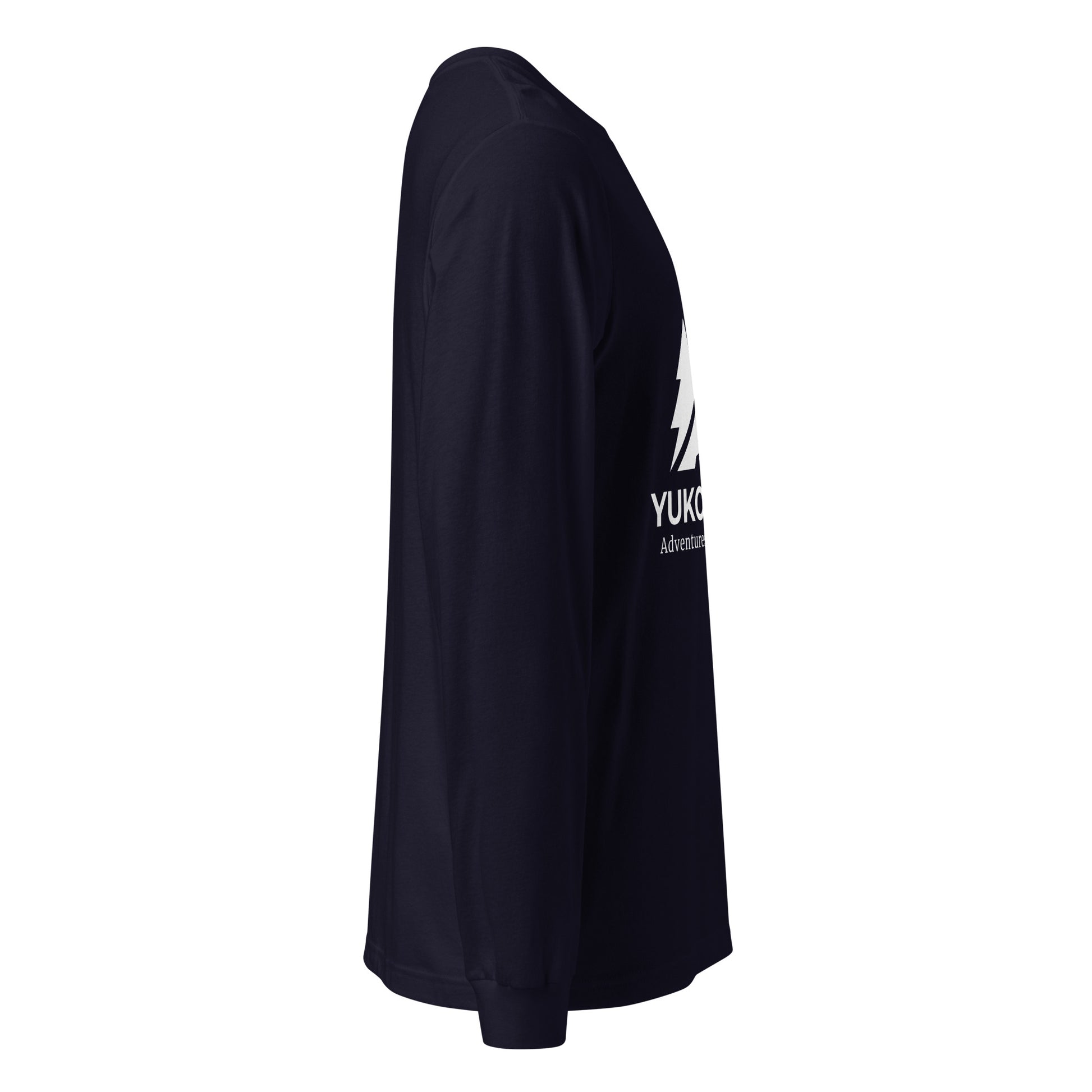 Navy Yukon Boys Long Sleeve Tee, right side view