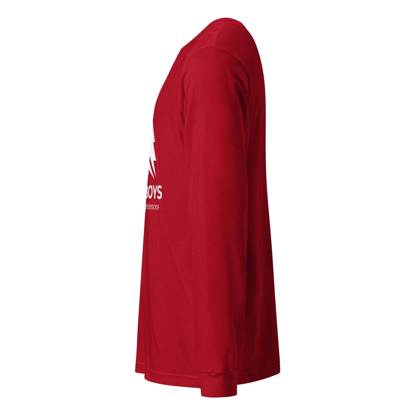 Red Yukon Boys Long Sleeve Tee, side view