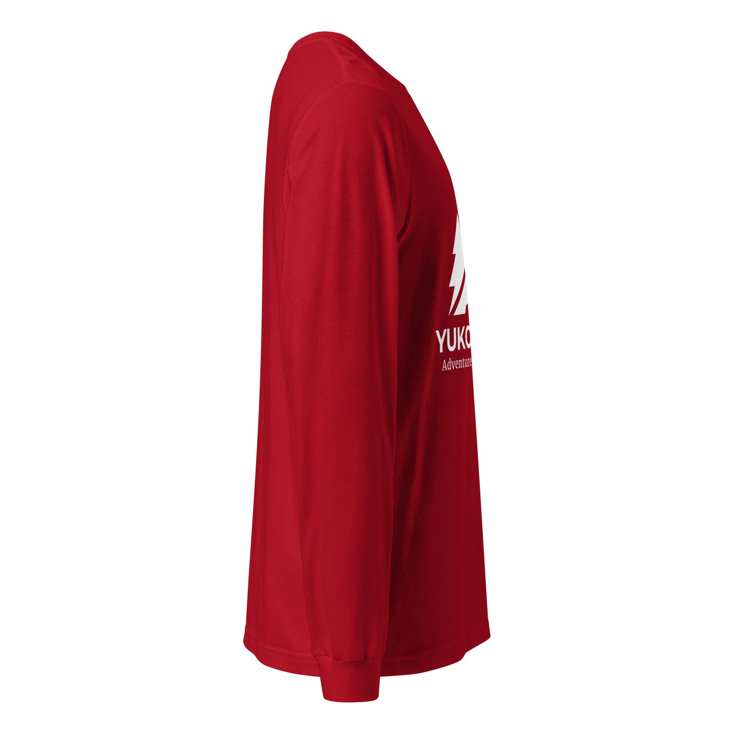 Red Yukon Boys Long Sleeve Tee, right side view