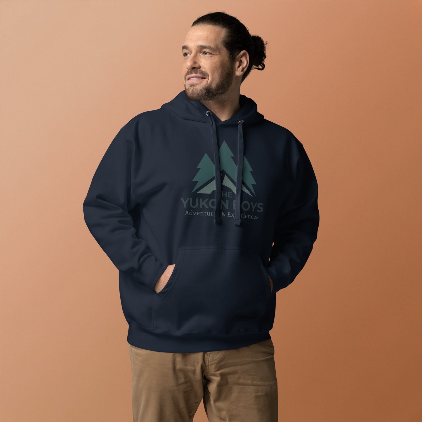 The Yukon Boys Hoodie in Navy Blazer, front view 2