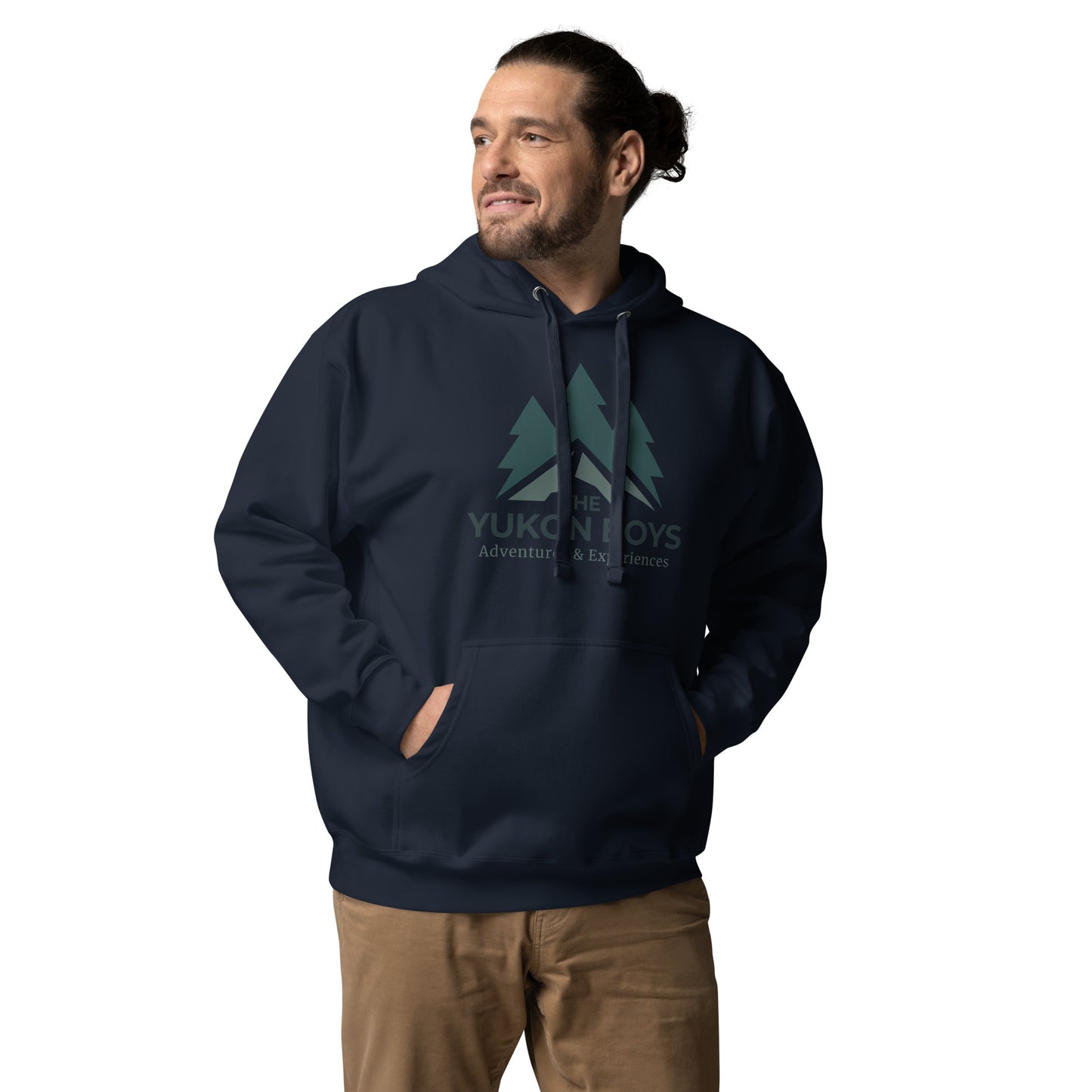The Yukon Boys Hoodie in Navy Blazer, front view