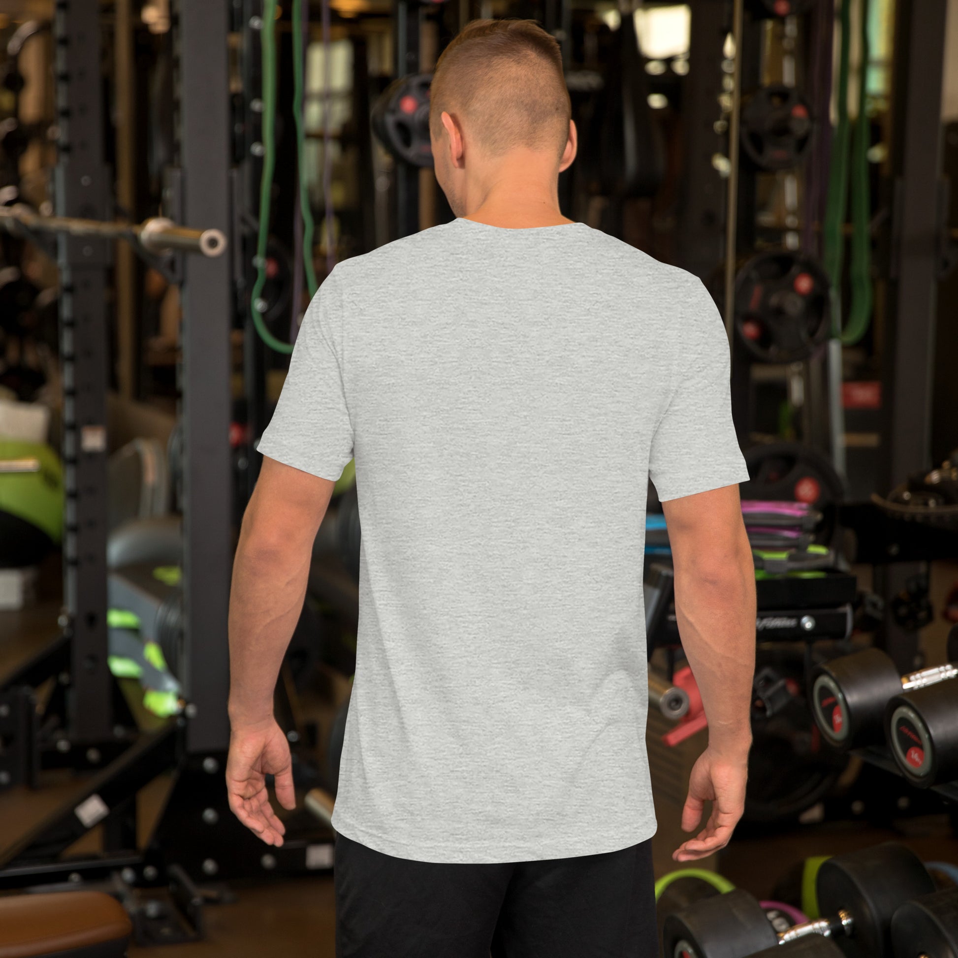 Athletic Heather Yukon Boys T-Shirt, back view