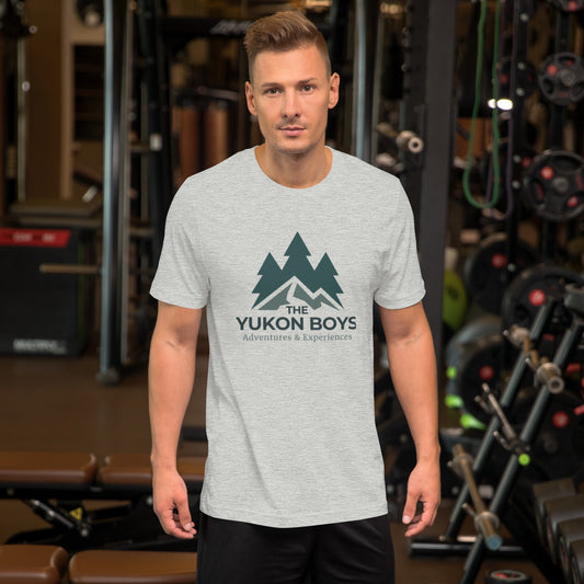 Athletic Heather Yukon Boys T-Shirt, front view
