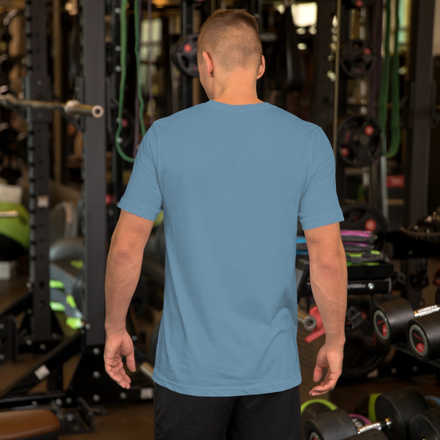 Steel Blue Yukon Boys T-Shirt, back view