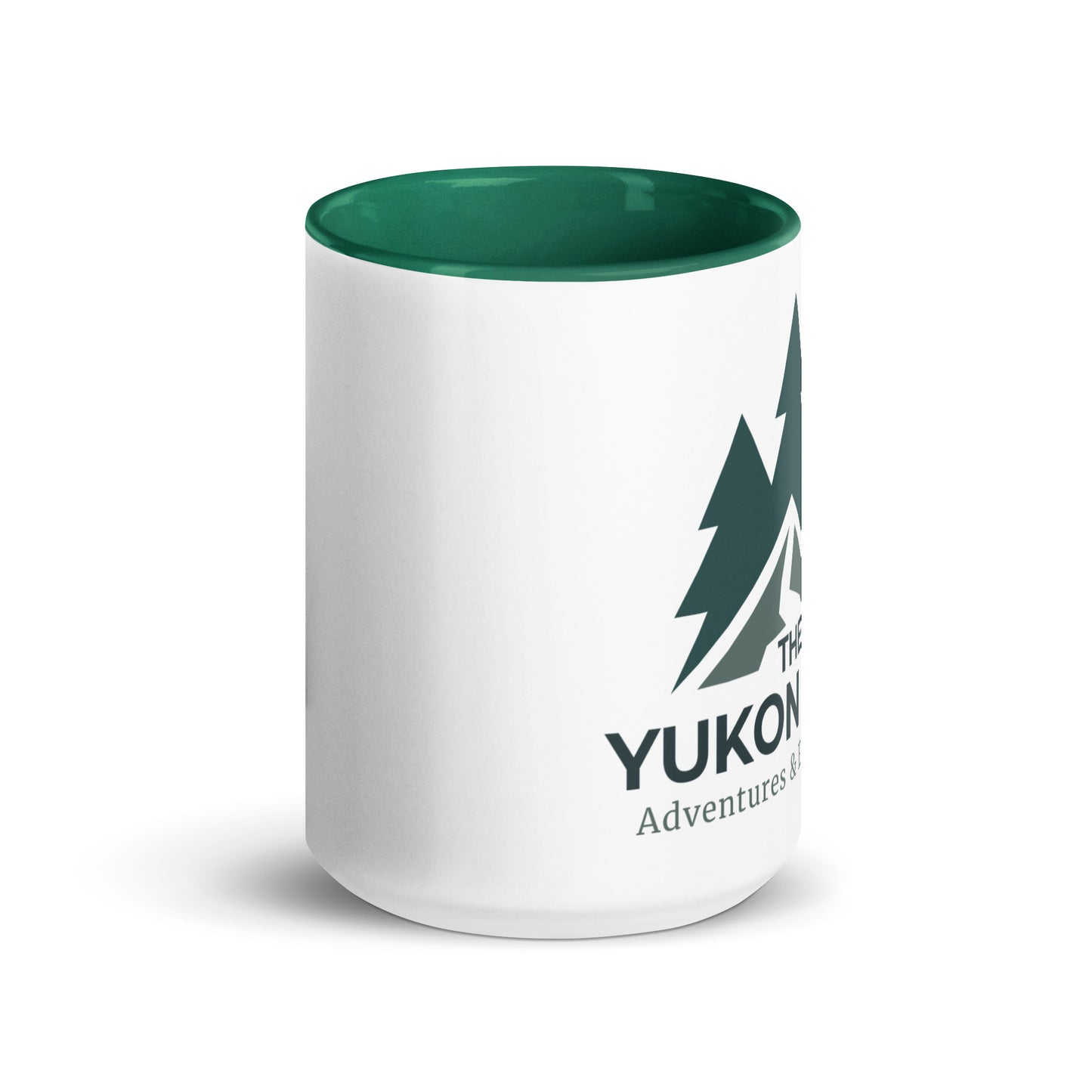 Dark Green Yukon Boys Camp Mug, 15oz front view