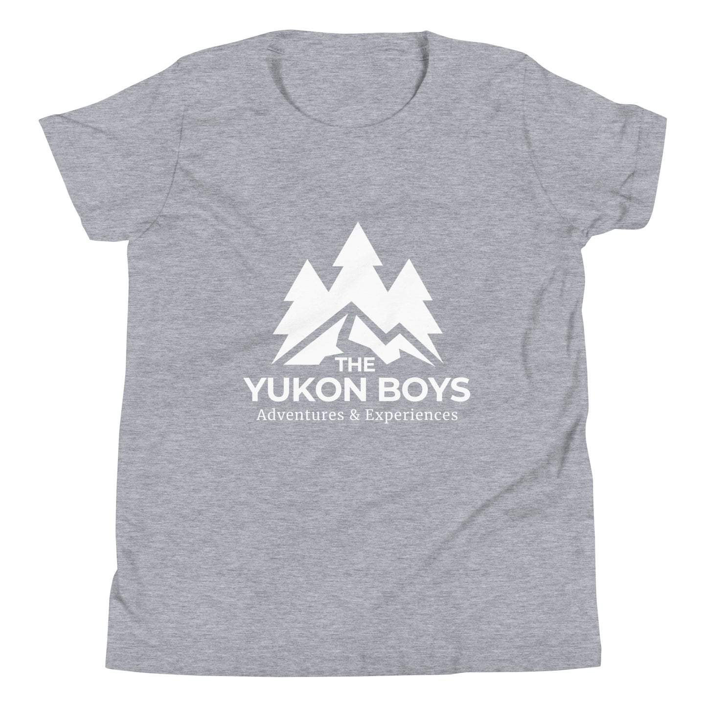 Athletic Heather Yukon Boys Youth Tee, front view