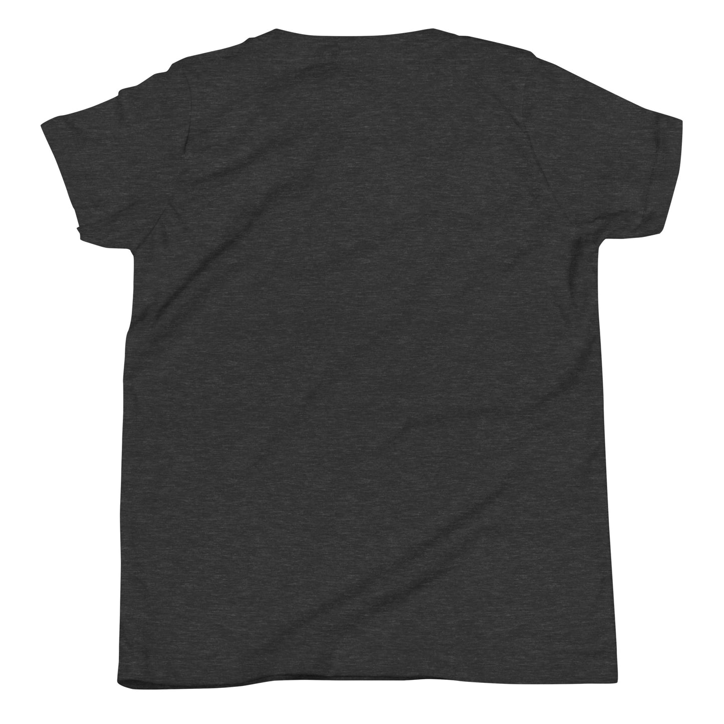 Dark Grey Heather Yukon Boys Youth Tee, back view