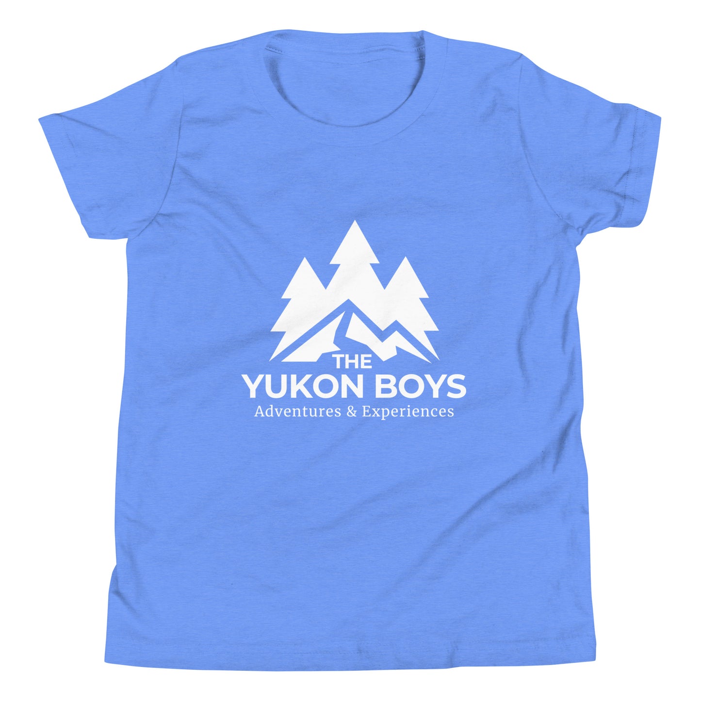 Heather Columbia Blue Yukon Boys Youth Tee, front view