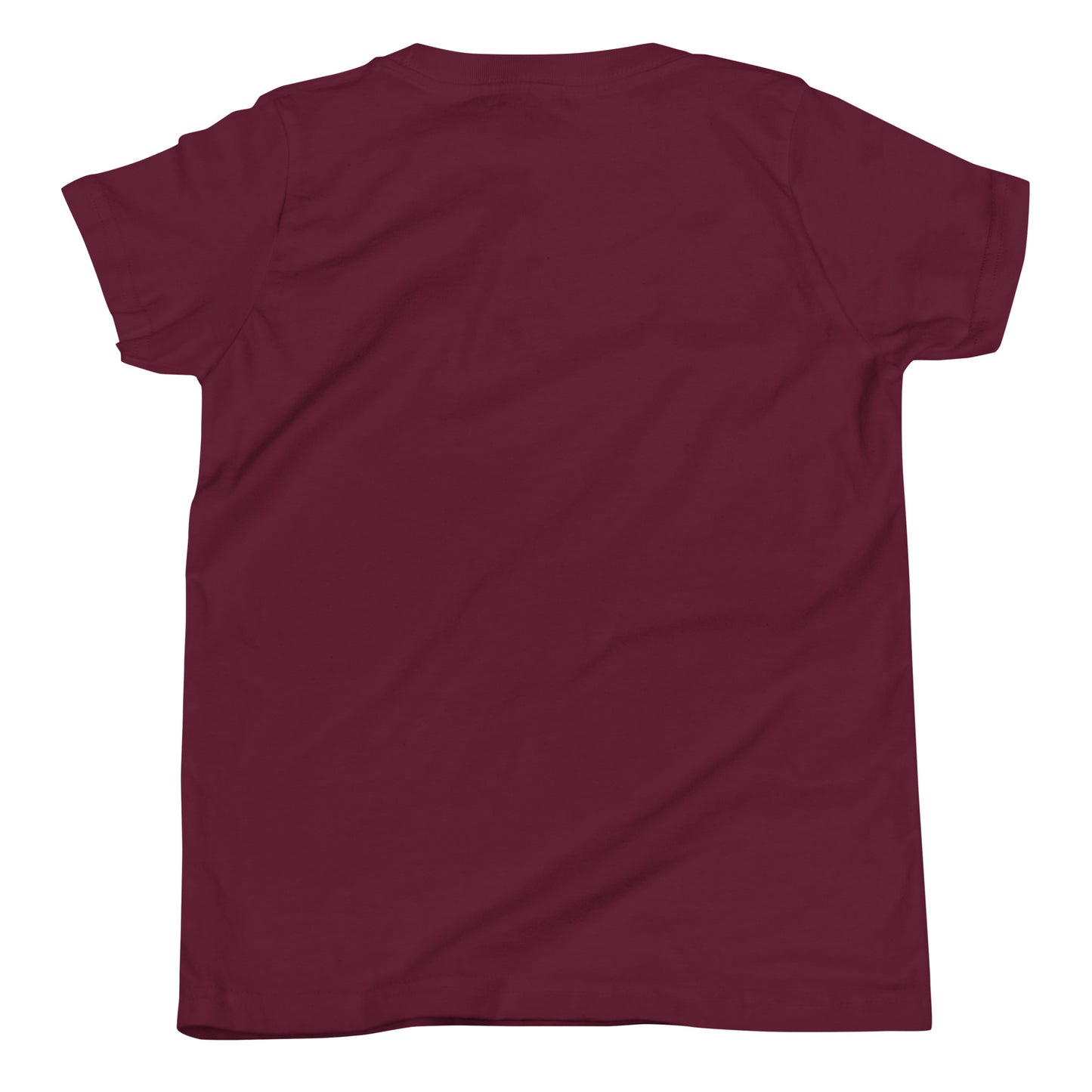 Maroon Yukon Boys Youth Tee, back view