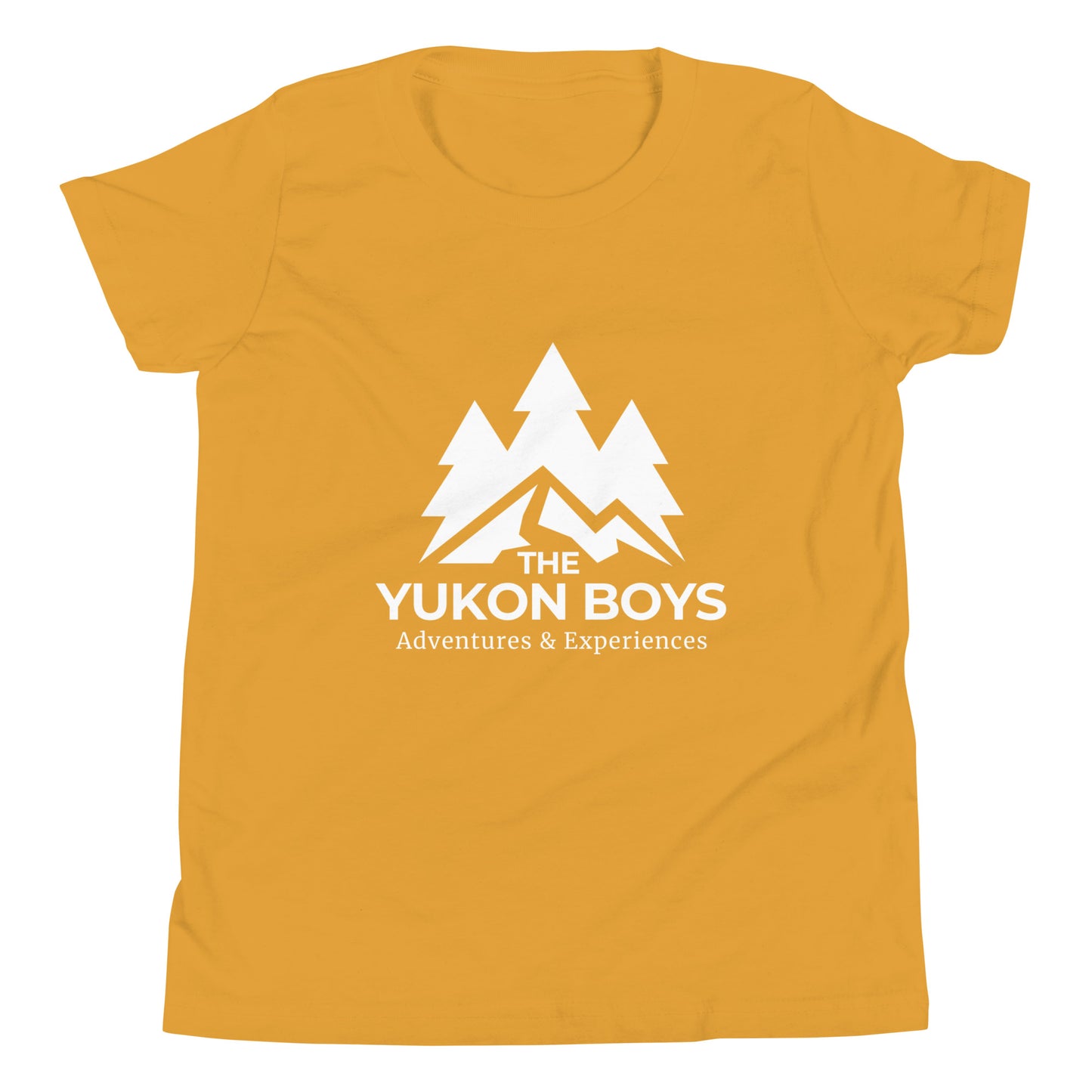 Mustard Yukon Boys Youth Tee, front view