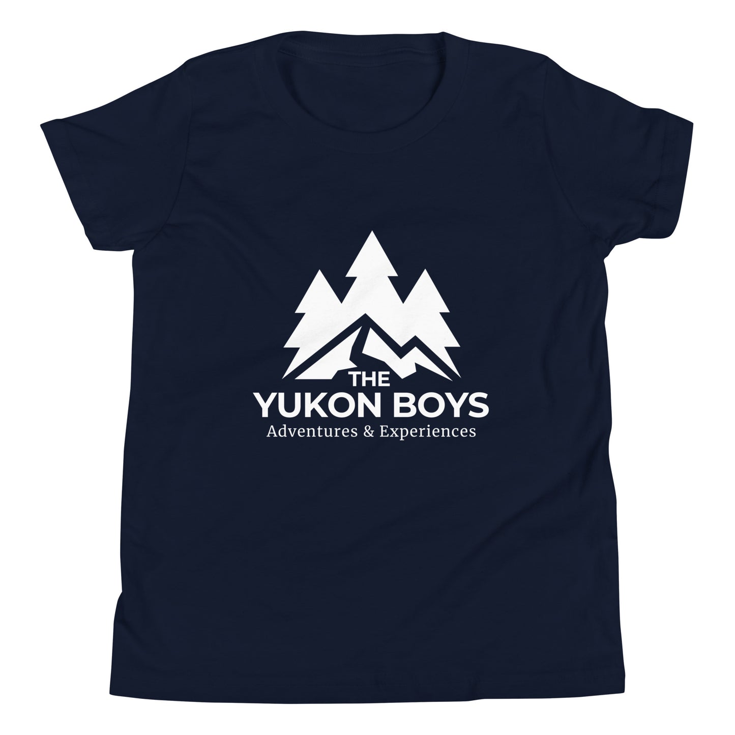 Navy Yukon Boys Youth Tee, front view