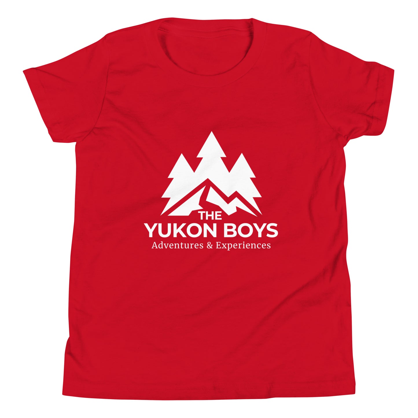 Red Yukon Boys Youth Tee, front view